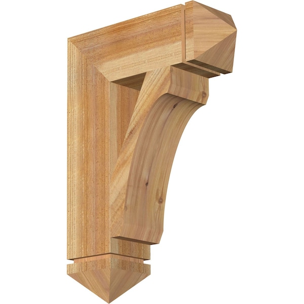 Ekena Millwork Legacy Arts & Crafts Rough Sawn Bracket, Western Red Cedar, 6"W x 20"D x 28"H BKT06X20X28LEC03RWR - main